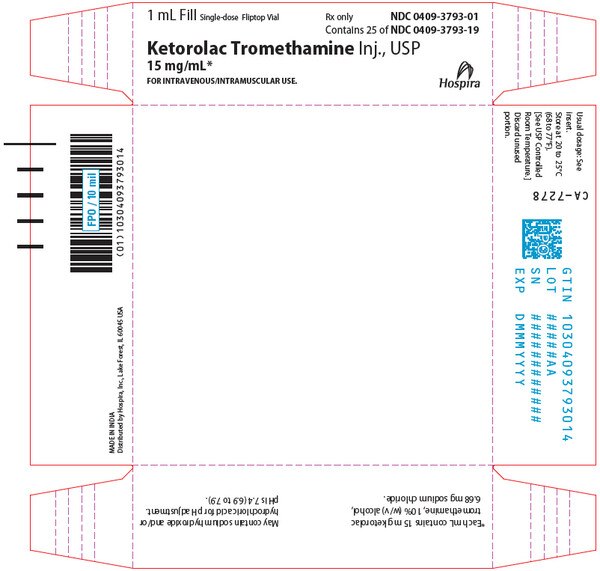 KETOROLAC 15MG/ML SDV 25X1ML