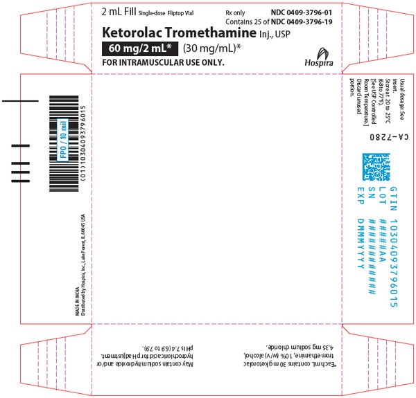 KETOROLAC 60MG VL 25X2ML