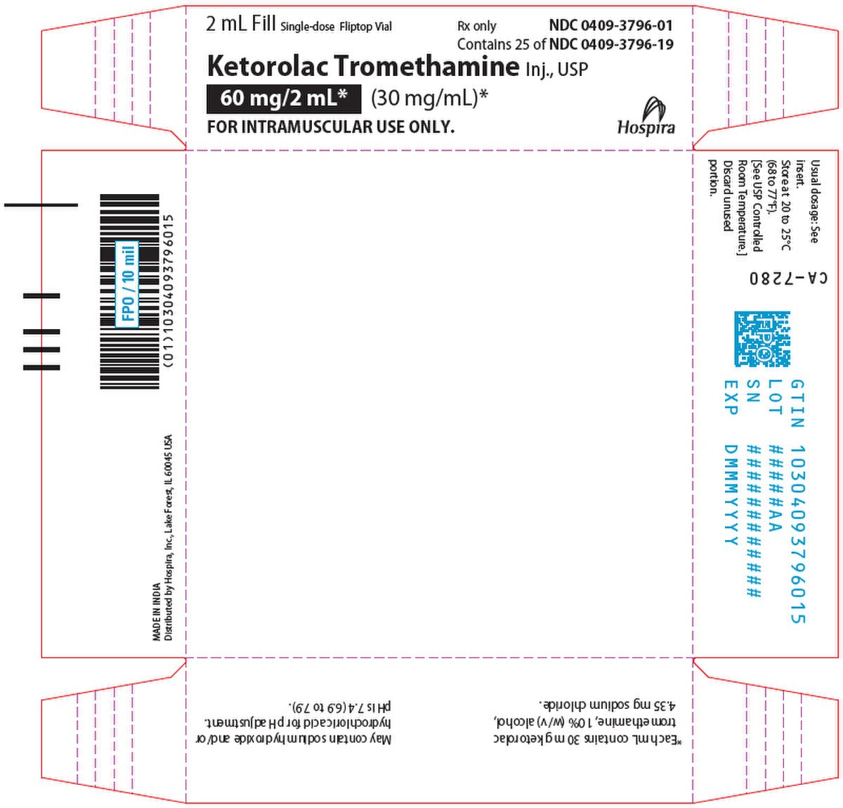 KETOROLAC 60MG VL 25X2ML