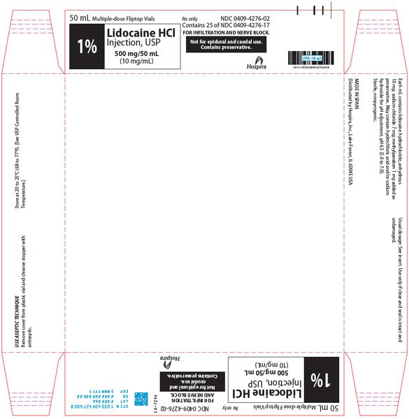 LIDOCAINE HCL 1% MDV 25X50 ML