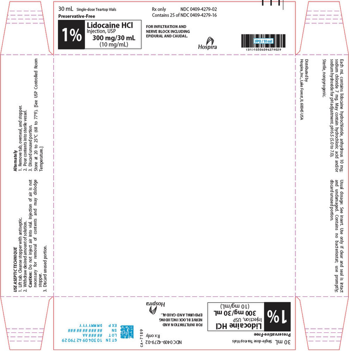 Lidocaine HCl 0409-4279-02