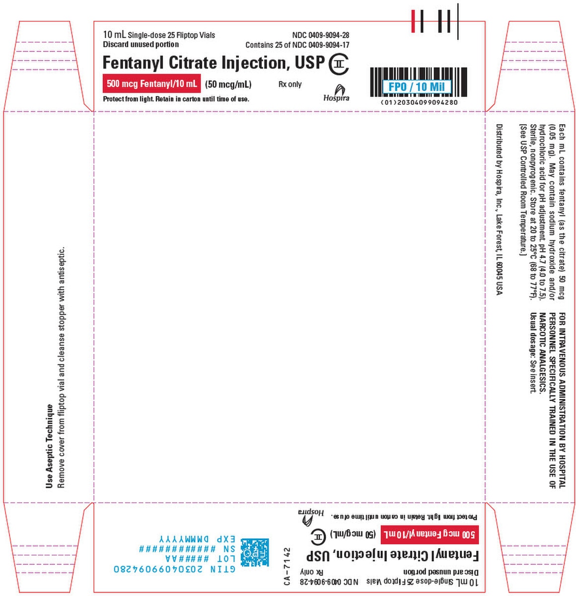 Fentanyl Citrate 00409909428 1/2