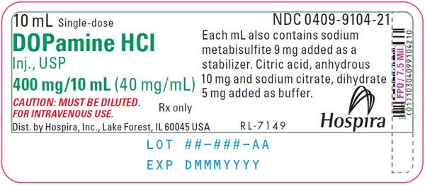 Dopamine 40mg/mL 10mL vial