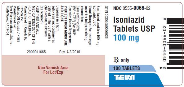 ISONIAZID 100MG TAB 100 - TEVA PHARMACEUTICALS USA