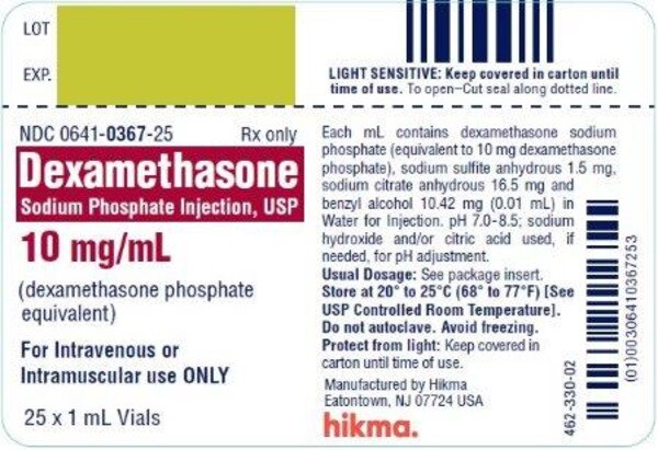 DEXAMETHASONE 10MG VL 25X1ML