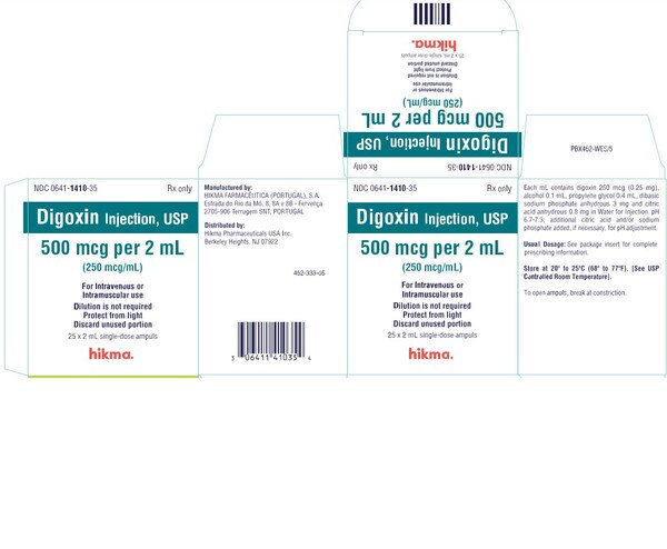 Digoxin 500MCG/2ML 00641-1410-35