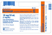 DURAMORPH morphine sulfate injection 10 mg per 10 mL carton with ten 10 mL ampules, NDC 00641-6019-10