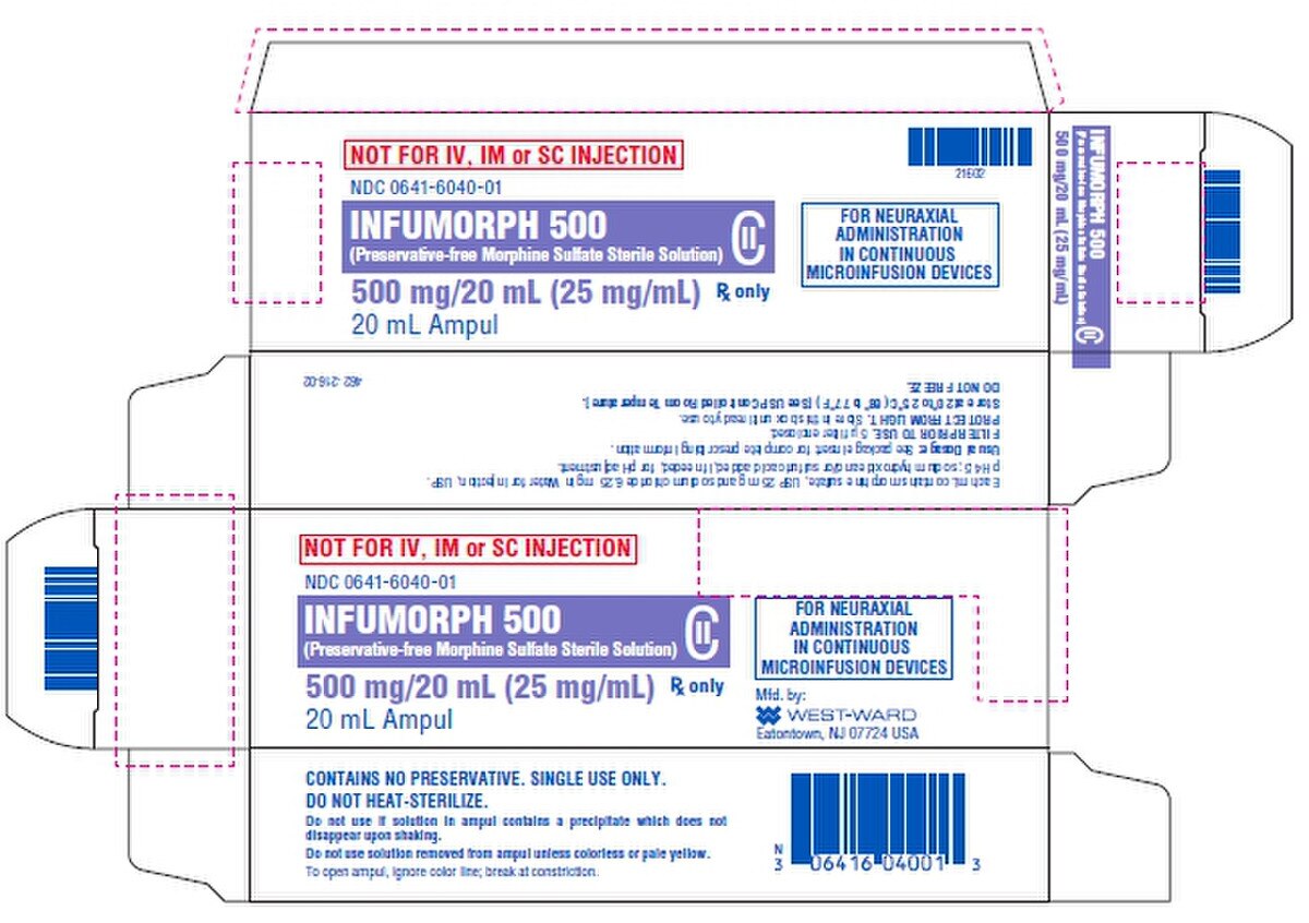 INFUMORPH 25MG/ML AMP 20ML