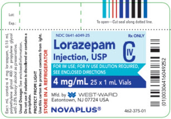 LORAZEPAM 4MG/ML VL 25X2ML