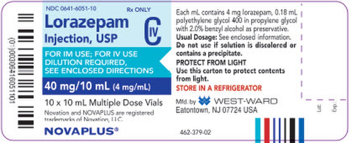 Lorazepam 10X10ML 00641605110