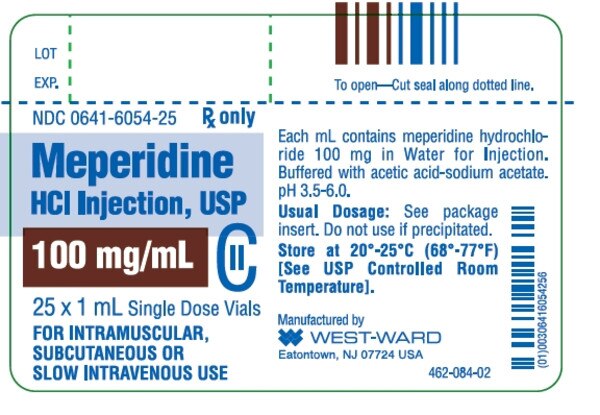 MEPERIDINE HCL 100MG/ML SDV 25X1ML