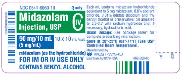 MIDAZOLAM 5MG/ML VL 10X10ML