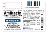 Amikacin Sulfate — 500MG-2ML, Injection, carton of 10 × 2 mL vials