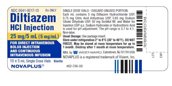 DILTIAZEM 5MG/ML VL 10X5ML
