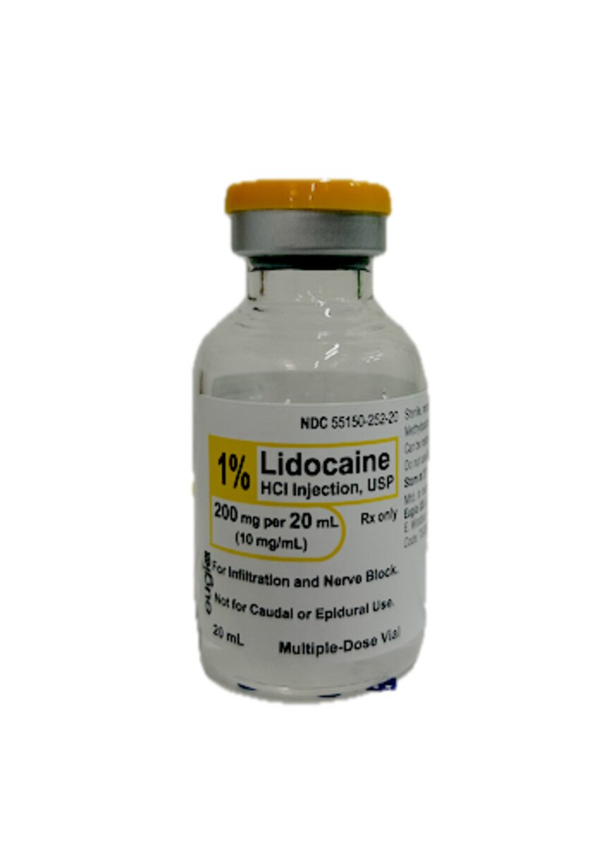 Lidocaine HCL Injection, 1% (10 mg/mL), 20 mL Multi-Dose Vial, Each