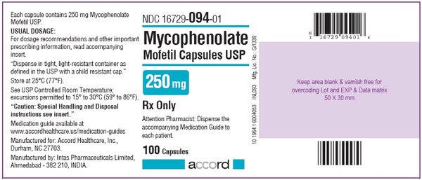 MYCOPHENOLATE 250MG CAP 100