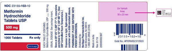 METFORMIN HCL 500MG TAB 1000