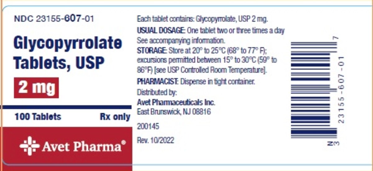 Glycopyrrolate 23155-0607-01 1/2