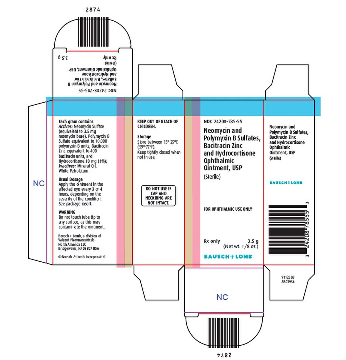 Neomycin + Polymyxin B 24208078555