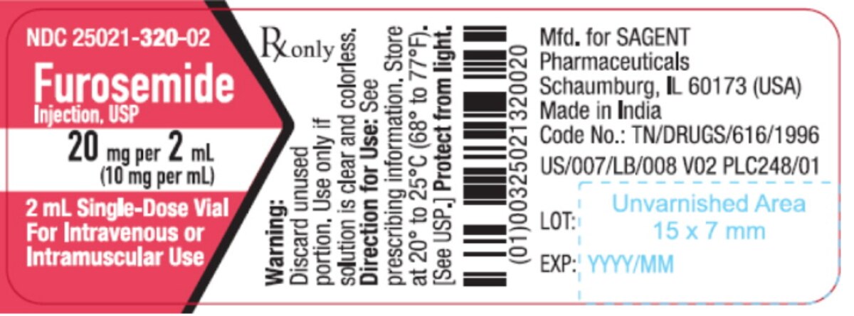 Furosemide 20MG 25021-0320-02