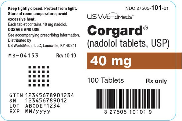 CORGARD 40 MG TAB 100