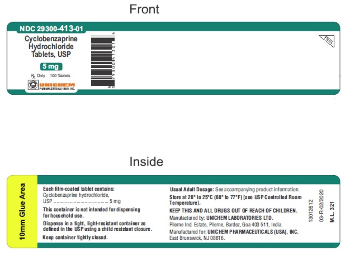 Cyclobenzaprine h 29300-0413-01 1/2