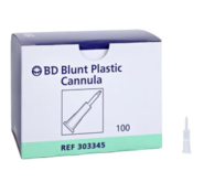 BD Interlink Blunt Plastic Cannula 17 gauge sterile cannula, box of 100, needleless access through compatible pre-slit injection sites product image