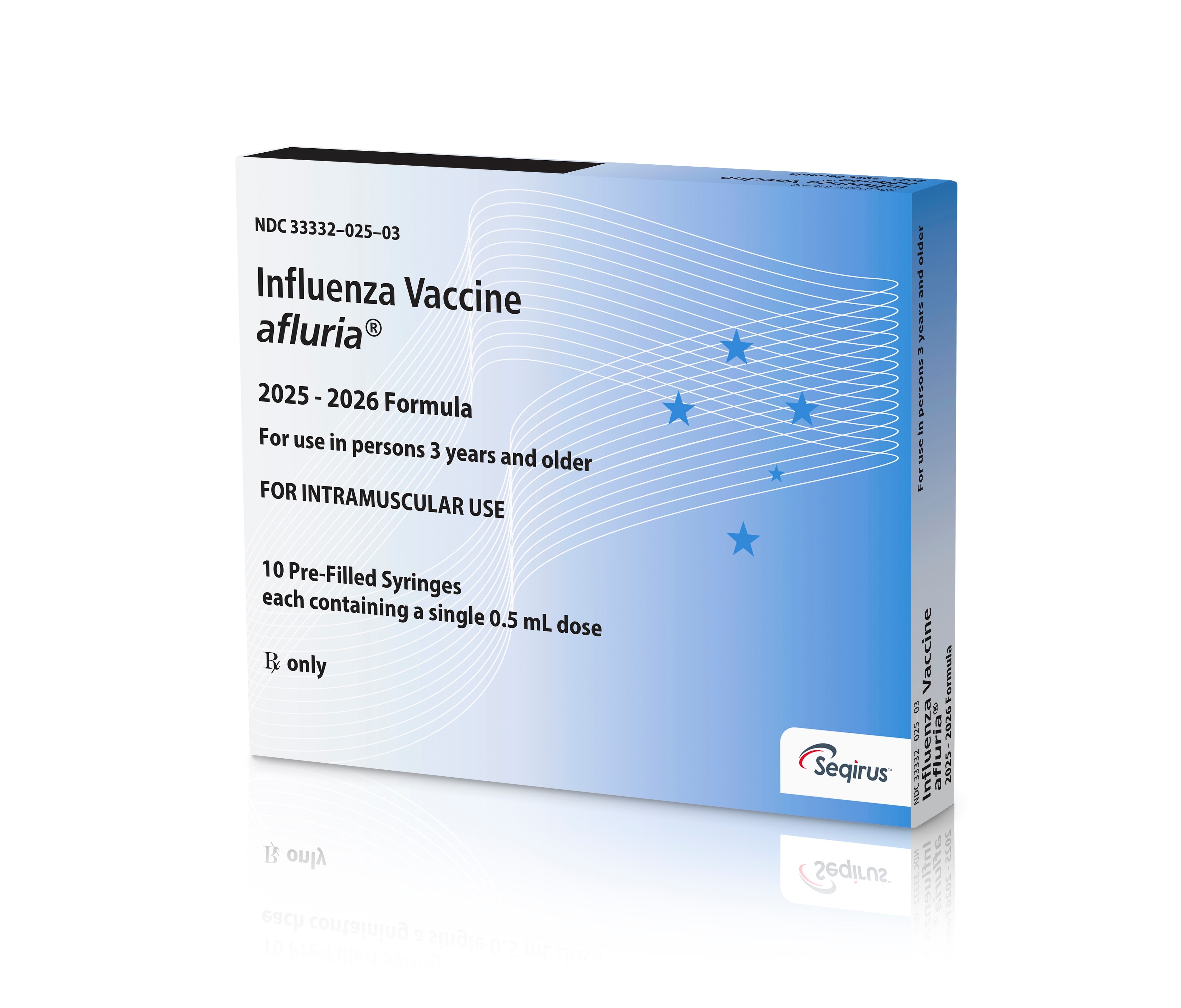 AFLURIA TIV PRE-FILLED SYRINGES 10 PACK 2025 - SEQIRUS USA INC