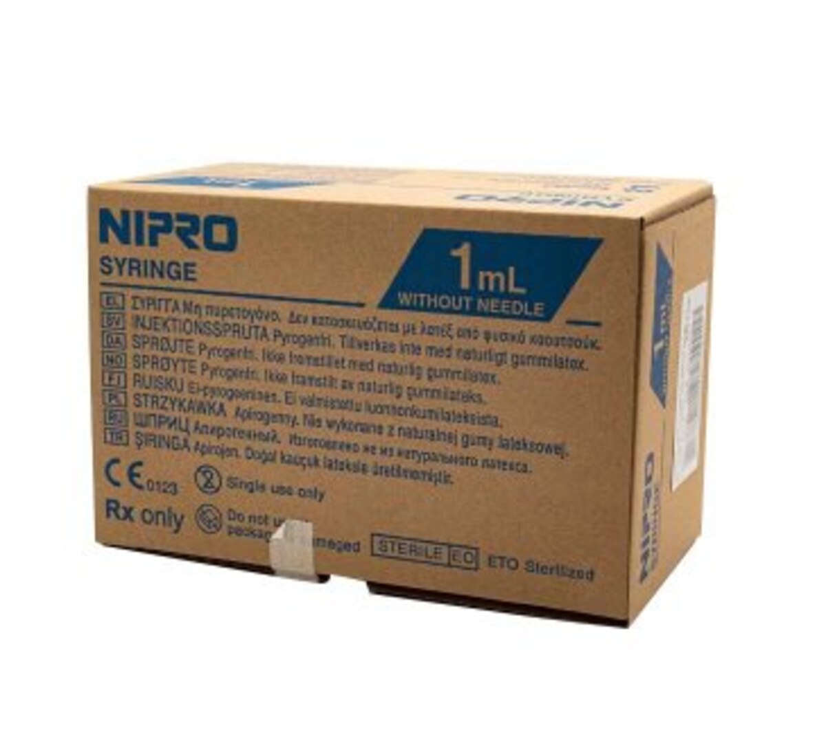 SYRINGE 1CC LUER LOCK 100/BX