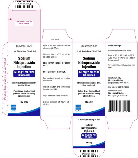 SODIUM NITROPRUSSIDE 50MG SDV 2ML