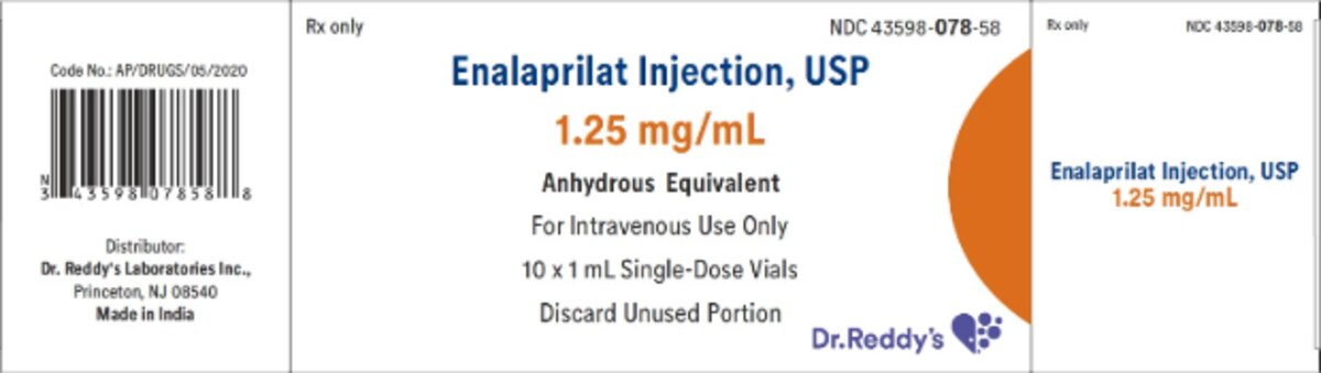 ENALAPRILAT 1.25 MG SDV 10X1 ML