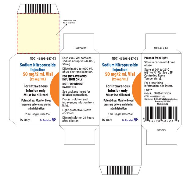 SODIUM NITROPRUSSIDE 50MG SDV 2ML