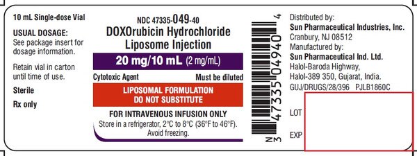 DOXORUBICIN-LIPOSOM 20MG-10ML SDV 10ML