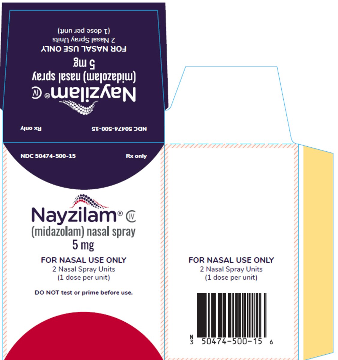 Nayzilam 5 mg Nasal Spray, 2 Nasal Spray Units
