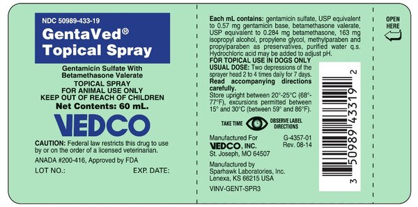 GENTAVED TOPICAL SPRAY 60ML
