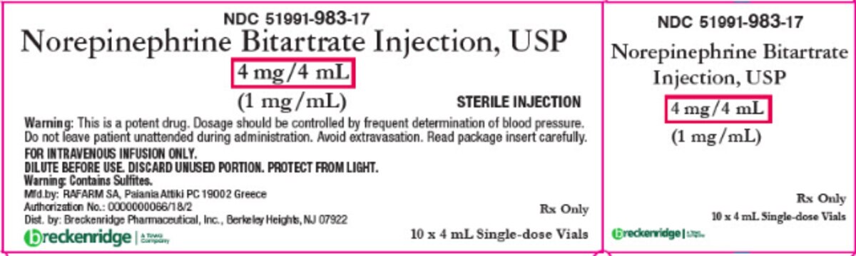 Norepinephrine 51991098317