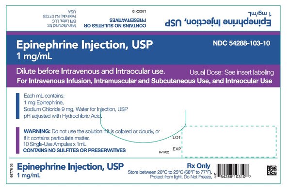 EPINEPHRINE 1MG/ML AMP 10X1ML