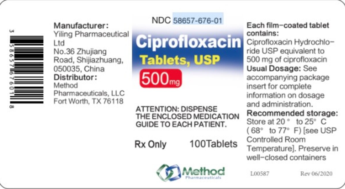 CIPROFLOXACIN 500MG TAB 100