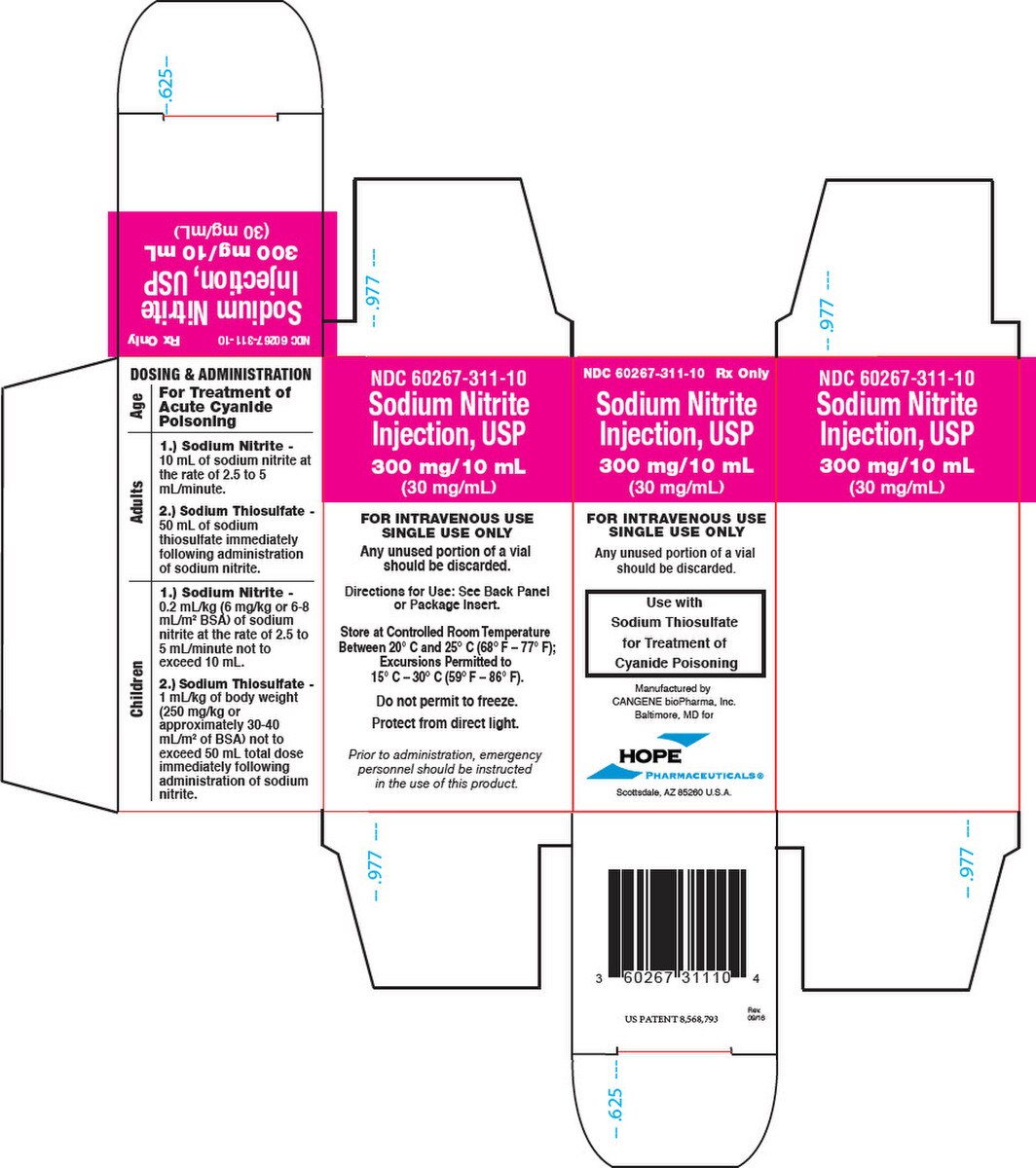 Sodium Nitrite 30 mg/mL Injection, 10 mL Single-Use Vial