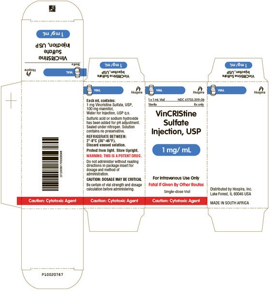 VINCRISTINE 1MG/ML PF 1ML