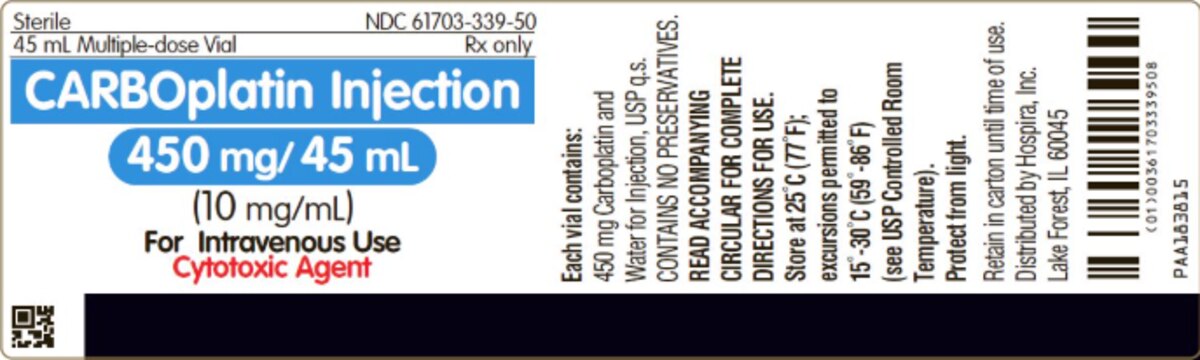 Carboplatin 10 mg/mL Injection, 45 mL Multi-Dose Vial