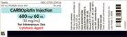 Carboplatin — 600MG, Solution for injection, carton of 1 × 60 mL vial