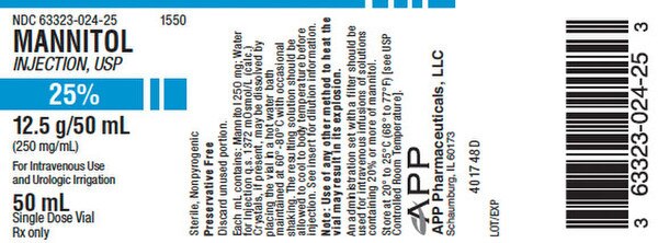 MANNITOL 25% SDV 25X50 ML