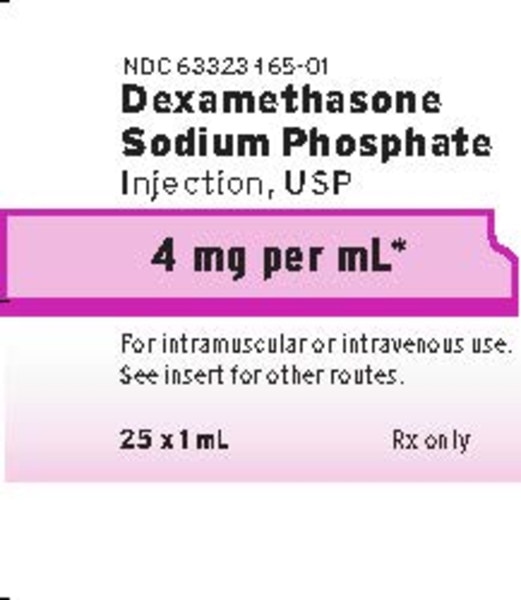 Dexamethasone Sodium Phosphate 4 mg/mL Injection, 1 mL Vial, 25 Vials/Pack