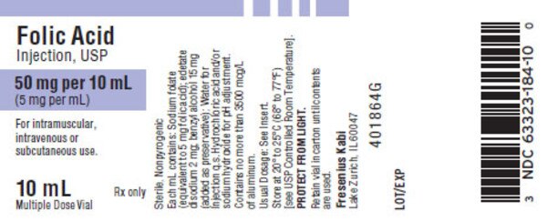 FOLIC ACID 5MG/ML VL 10ML