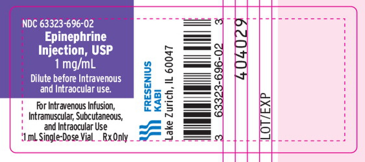 Epinephrine 1mg/mL 1mL vial