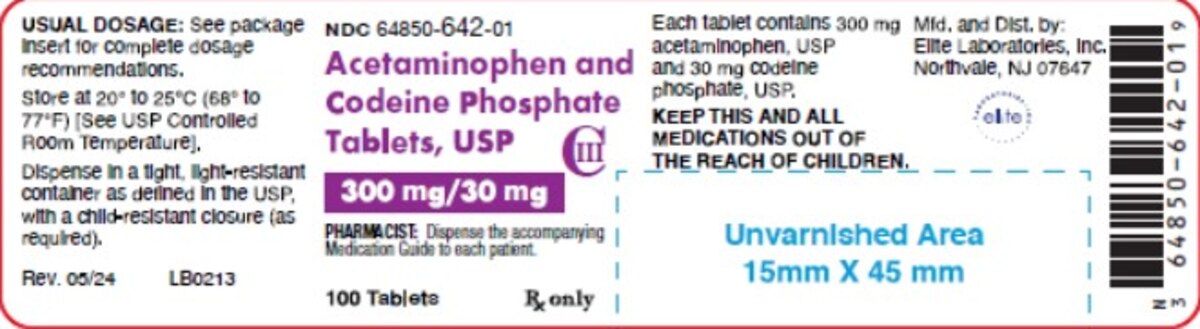 Acetaminophen and Cod 64850-0642-01