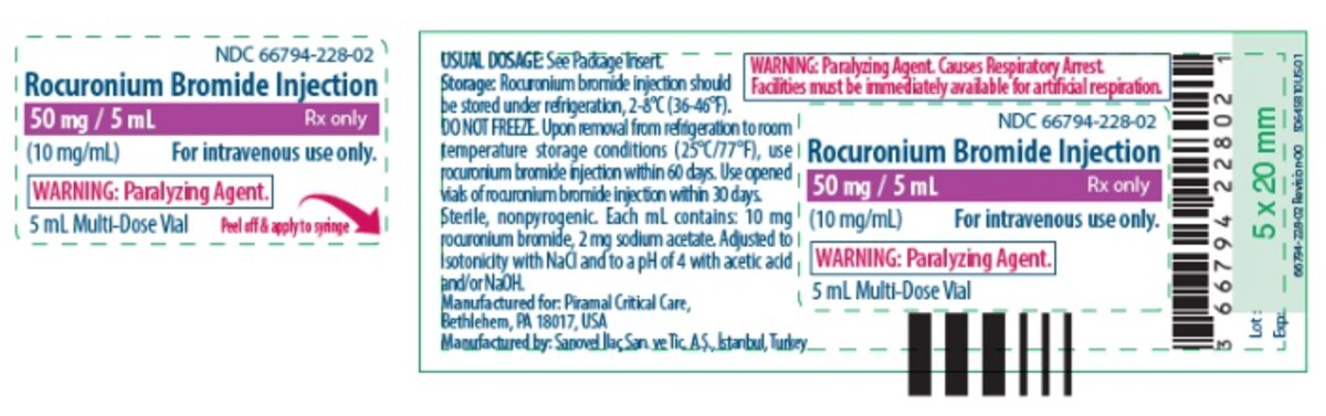 Rocuronium bromide 10 mg/mL 5 mL mu