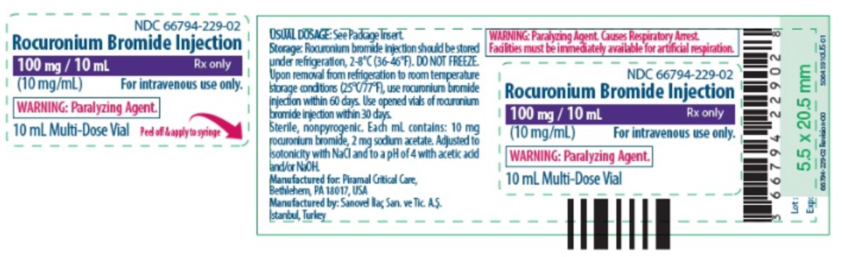 Rocuronium 10 mg/mL Injection, 10 mL Vial