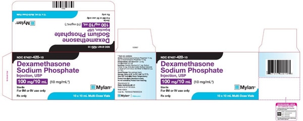 DEXAMETHASONE 10MG ML MDV 10X10 ML MYLAN INSTITUTIONAL LLC dexamethasone-injection-usp-simplist-prefilled-syringes